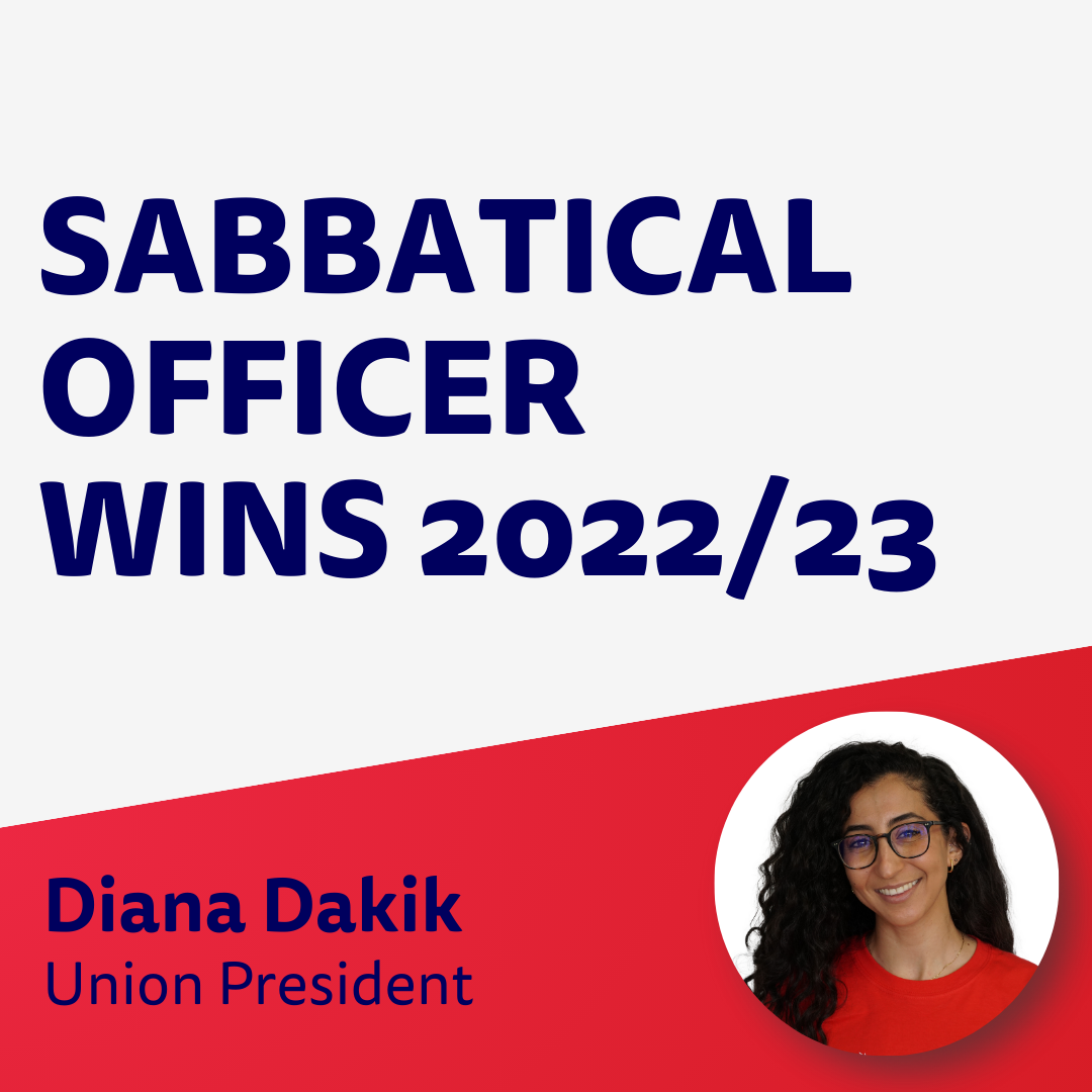Sabbatical Officer Wins – Diana Dakik, Union President 2022/23
